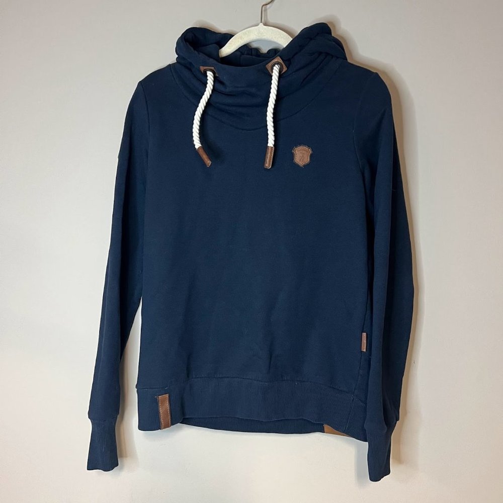 Naketano Navy Blue Nautical Hoodie Hooded Sweatshirt